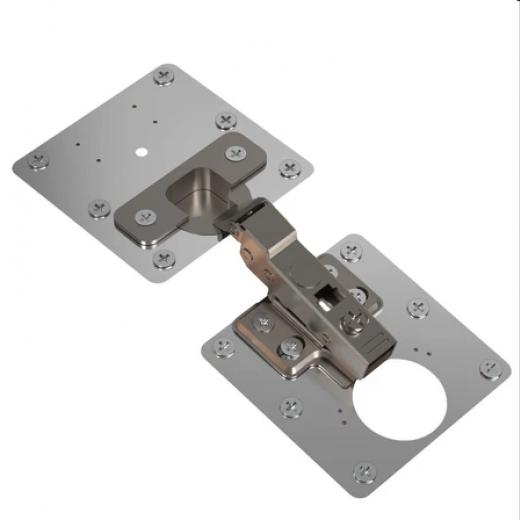kit placa reparo de dobradiças para móveis porta armário 