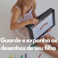 Quadro para gaurdar e expor o desenhos de seu filho