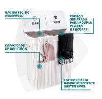 Cesto com 2 divisórias